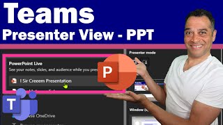 How do I use Presenter view in Teams  Teams PowerPoint live view [upl. by Edmea84]