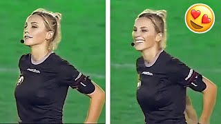 MOST BEAUTIFUL REFEREE IN WOMENS FOOTBALL ● Fernanda Colombo 😍 [upl. by Noizneb508]