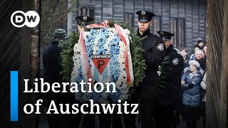 Holocaust survivors return to Auschwitz 75 years after liberation  DW News [upl. by Colan]