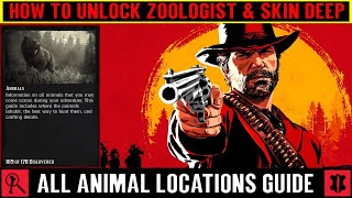 Red Dead Redemption 2 Zoologist amp Skin Deep  All Animal Locations Guide [upl. by Petta]