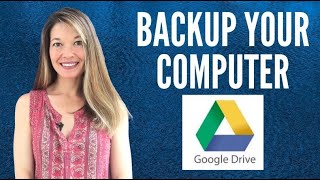 Back Up Your Computer Files with Google Drive [upl. by Llerruj553]