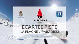 La Plagne piste guide  Écartée piste  Top to bottom  La Plagne  Paradiski  France [upl. by Rusel]