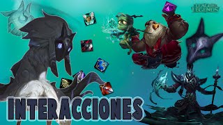 Kindred  Interacciones a campeones y objetos League of Legends [upl. by Atirehgram]