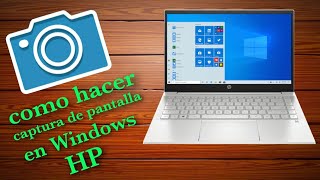 como hacer captura de pantalla en laptop hp WINDOWS 10  MUY FÁCIL 2021 [upl. by Stolzer]