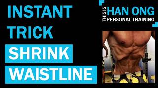 Instant Trick to SHRINK WAISTLINE  The Stomach Vacuum [upl. by Docilu278]