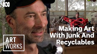 Making sculptures from junk and recyclables  Art Works [upl. by Glad]