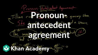 Pronounantecedent agreement  Syntax  Khan Academy [upl. by Ennaeus72]