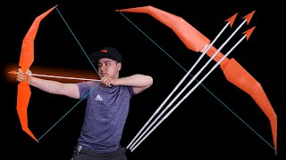 Easy paper BOW amp ARROW  How to make paper weapon BOW  Origami paper bow [upl. by Brigit800]