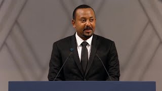 Nobel Lecture Abiy Ahmed Ali Nobel Peace Prize 2019 [upl. by Nosa]