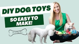 DIY Dog Toys Made From Common Household Items  Proud Dog Mom [upl. by Aicek]