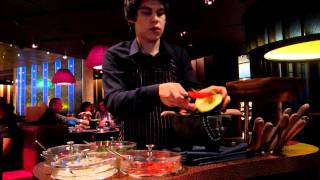 making guacamole tableside at Rosa Mexicano [upl. by Hudgens]