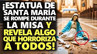 ¡Estatua De Santa María Se Rompe Durante La Misa Y Revela Algo Que Horroriza A Todos [upl. by Shererd]