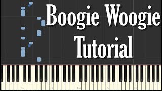 Boogie Woogie Blues Piano Tutorial  FREE SHEET MUSIC [upl. by Gunther]