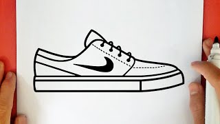 COMMENT DESSINER UNE CHAUSSURE NIKE [upl. by Ellatsyrc]