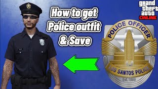 GTA 5 online How to get police uniform  In GTA 5 Online  guide  easiest way and how to save [upl. by Janis]