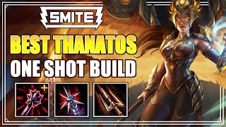 ONLY THANA BUILD YOU NEED  Smite Thanatos Jungle Gameplay [upl. by Eelrahs]