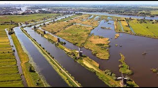 Kinderdijk Windmills in 4 seasons Unesco World Heritage Dutch Mills [upl. by Rianon]