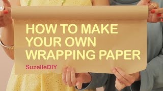 How to Make Your Own Wrapping Paper [upl. by Airetnuhs960]