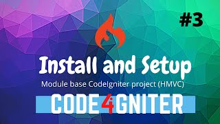 3 CodeIgniter 4 Beginner Tutorial  Module Base CodeIgniter 4 Project HMVC SUBTITLES [upl. by Walther921]