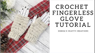 Quick amp Easy Crochet Fingerless Glove Tutorial How to Crochet Fingerless Gloves [upl. by Konopka120]