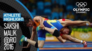 Sakshi Malik 🇮🇳  The road to Olympic Bronze  Athlete Highlights [upl. by Xylia]