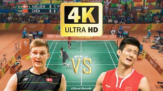 4K50FPS  MS  SF  Chen Long vs Viktor Axelsen  2016 Rio Olympics  Highlights [upl. by Aneahs819]