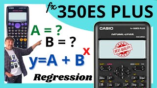 Regresión exponencial CASIO fx350ES PLUS✅ [upl. by Elvis487]