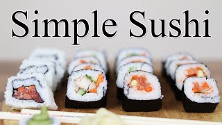 How to make Simple Sushi at home  stepbystep SUSHI recipe [upl. by Benedic549]