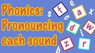 English Letter Pronunciation  Phonics [upl. by Noscire641]