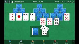 Microsoft Solitaire Collection  Tripeaks Grandmaster Level Solved [upl. by Pedaiah]