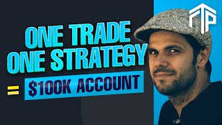 1 Trade Strategy  100k Funded Account [upl. by Dnaleel]