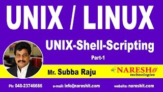 Unix Shell Scripting Part 1  UNIX Tutorial  Mr Subba Raju [upl. by Monk]