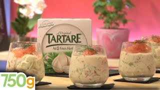 Verrine fraîcheur saumon fumé Tartare et concombre  750g [upl. by Ttenaej]