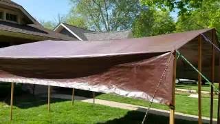 DIY Tarp Camping Canopy [upl. by Gray]