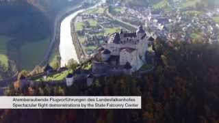 Die Burg Hohenwerfen aus der Luft [upl. by Arie]