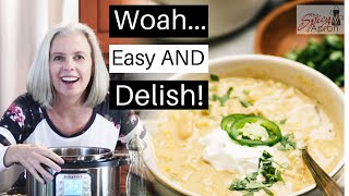 Instant Pot White Chicken Chili  EASIEST EVER [upl. by Prichard]