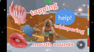 roblox asmr PLAYING TOH mouth sounds whispering and tapping [upl. by Saundra]