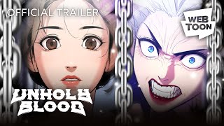 Unholy Blood Official Trailer  WEBTOON [upl. by Anirres665]