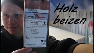 Beizen und lackieren einer 3S Massivholzplatte Tutorial [upl. by Bille]