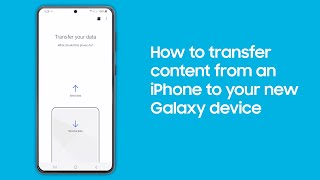 Smart Switch How to transfer content from an iPhone to your new Galaxy device [upl. by Yeuh]