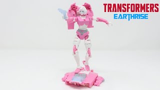 Transformers Earthrise Deluxe Class Arcee Review [upl. by Niawtna870]