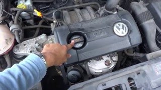 VW POLO Oil amp Filter Change [upl. by Eillime515]