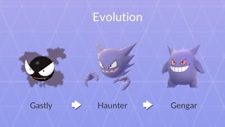 779CP Gastly Evolving into Gengar Complete Gengar Evolution Chain [upl. by Ariait]