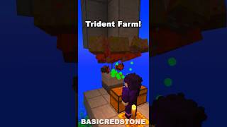 Minecraft Trident Farm 121 shorts [upl. by Fogarty848]