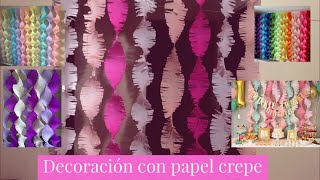 Decoración con papel crepe  Mairy [upl. by Libyc]