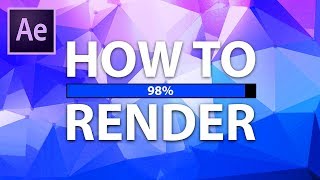 After Effects How To Render Default Rendering Method [upl. by Burkhard232]