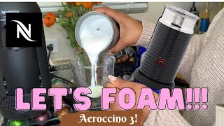 How To Foam Milk With Aeroccino 3 Make Coffee With Foam Tips amp Tricks  Easy Foamed Latte Recipe [upl. by Ott289]