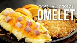 How to Make an Omelet Quick and Easy Ham and Cheese Omelette Recipe [upl. by Cypro]