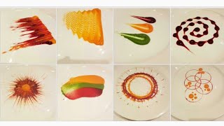 Types of Colorful Plating techniques  Part 1 Art on the plate By MONIKA TALWAR [upl. by Tallia]