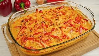 Paprika Sahne Hähnchen aus dem Ofen [upl. by Jermayne]